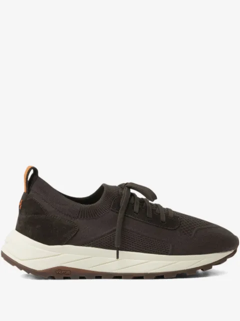 Henderson Baracco suede-panelled sneakers