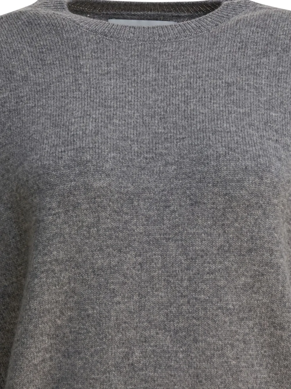 Sa Su Phi Ribbed-trim Sweater In Gray