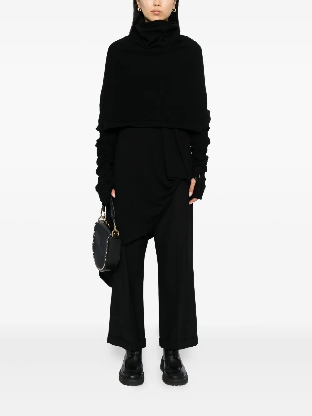 Yohji Yamamoto 7g Plain-stitch Jumper In Black