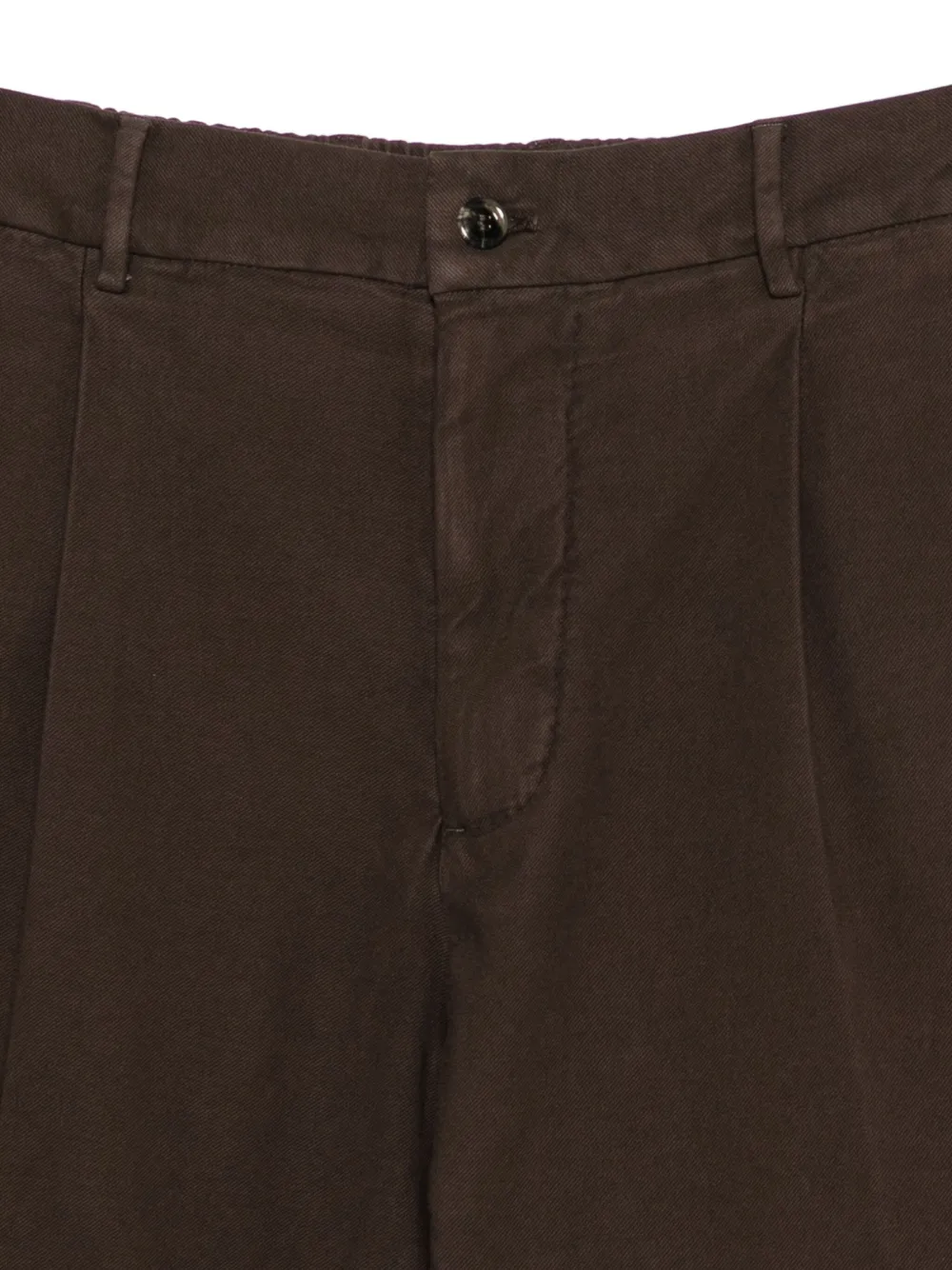 Dell'oglio Broek met geplooid detail Bruin