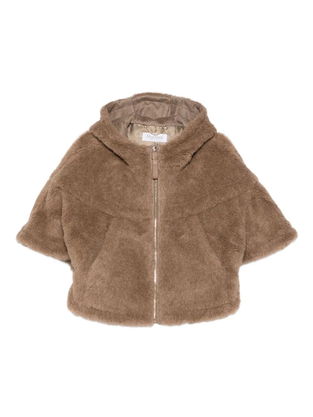 Max Mara chamarra con cierre y capucha | marrón | Image 1