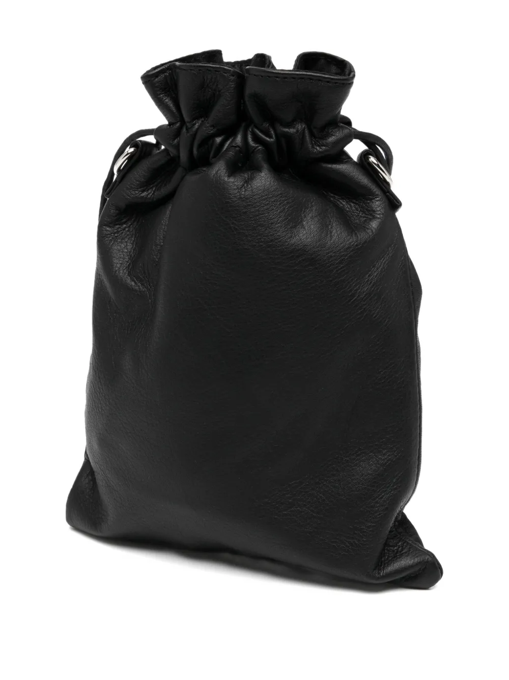 Yohji Yamamoto Drawstring Mini Bag In Black