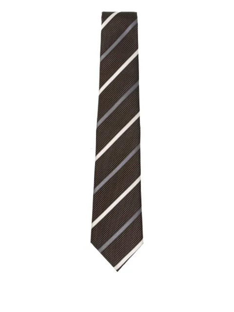 Emporio Armani corbata con motivo de rayas