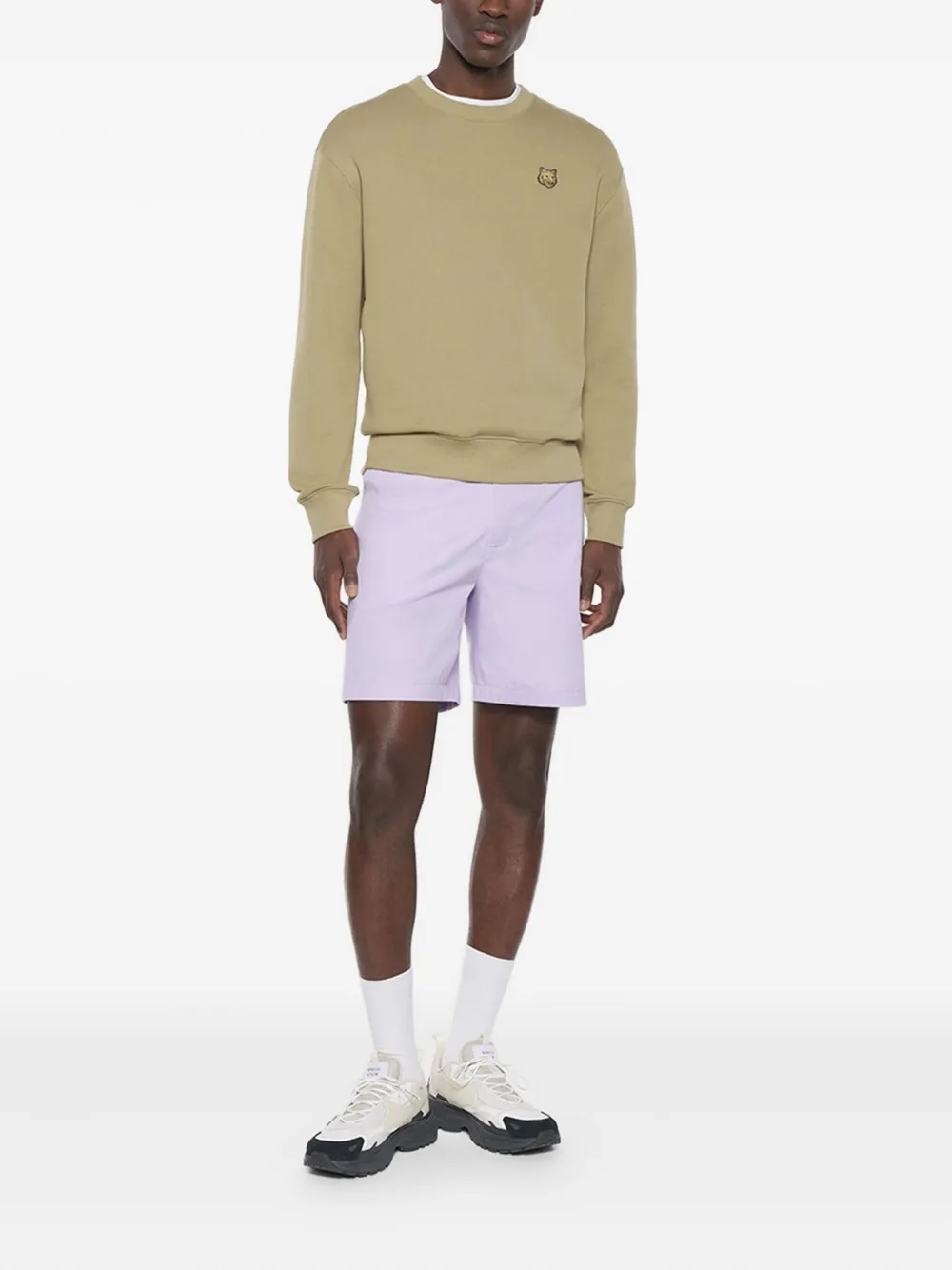 Maison Kitsuné Shorts met zakken - Paars