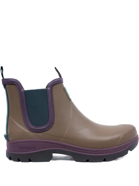 Paul Smith botas de lluvia con parche del logo de BOSS x Barbour