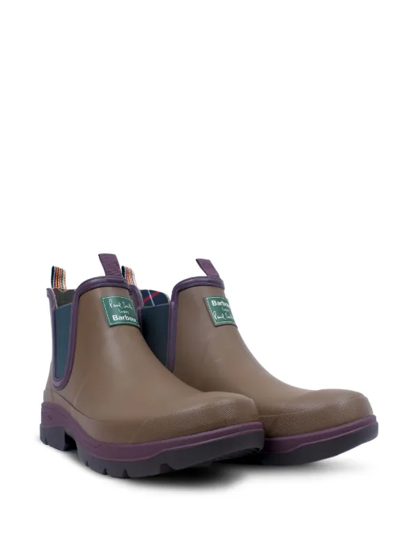 \"Paul Smith Loves Barbour\" サイドゴアレインブーツ Paul Smith Barbour カラーブロック サイドゴアレインブーツ - メルカリ