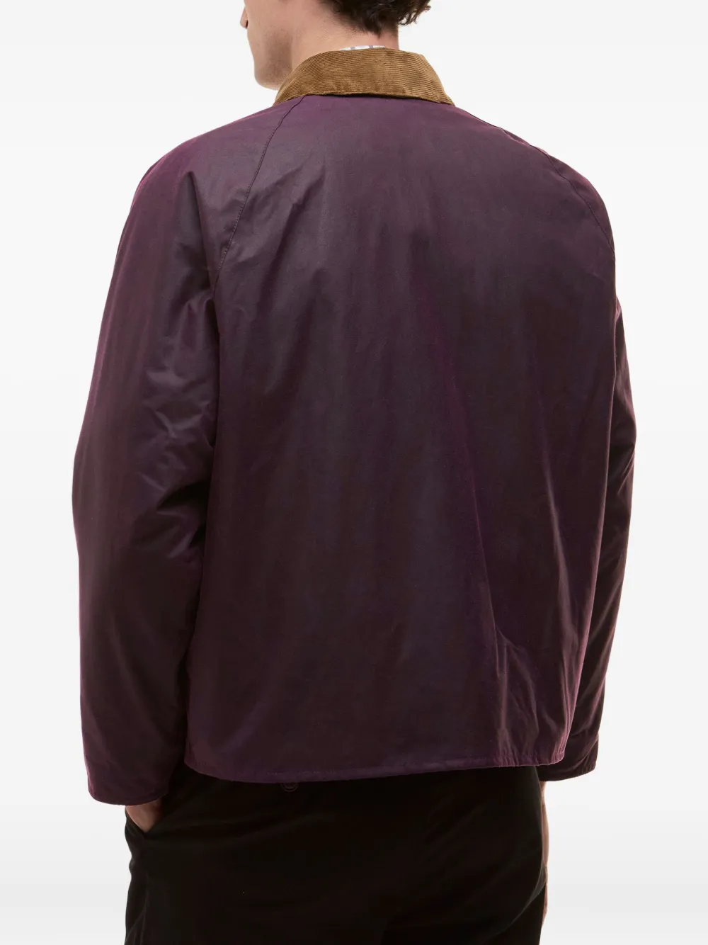 Paul Smith Corduroy-collar Jacket In Burgundy