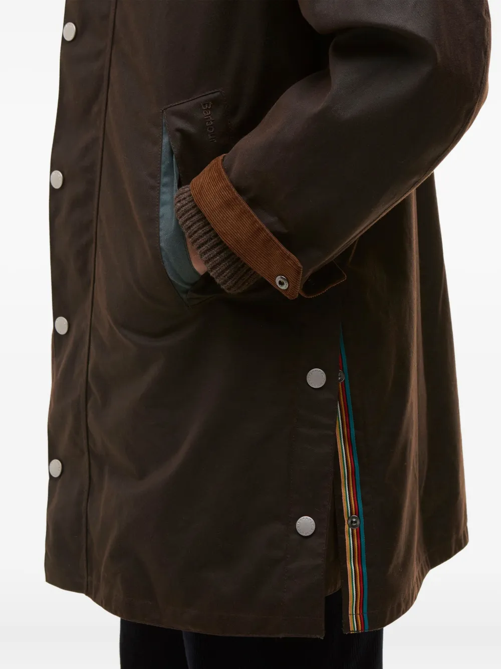 Paul Smith Jack met ribfluwelen kraag Bruin