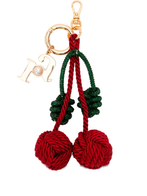 Rosantica cherry-motif keyring