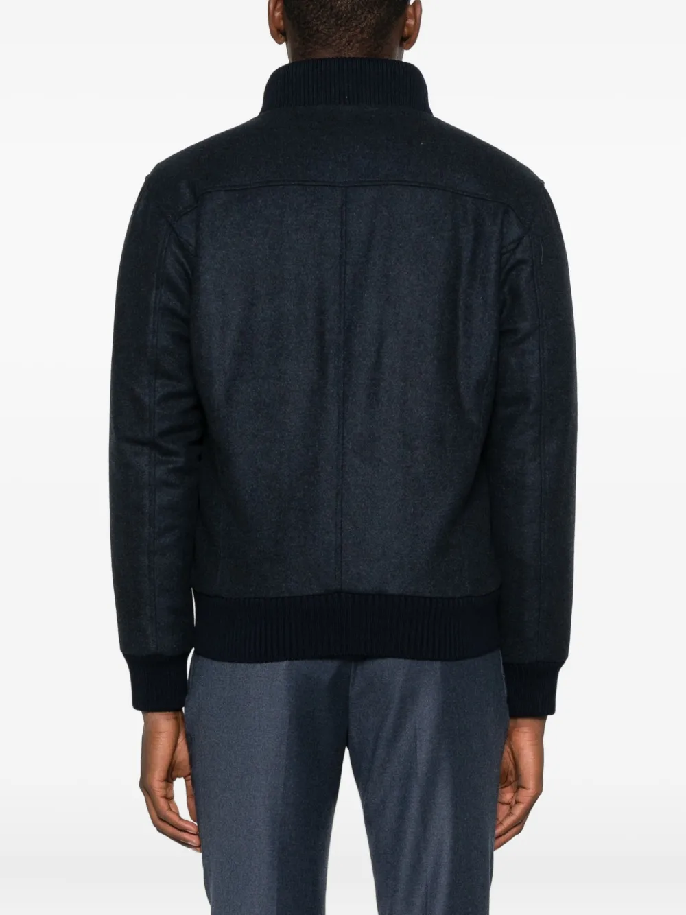 Barba Kasjmier bomberjack Blauw