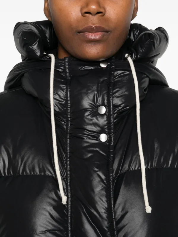 Jil Sander フーデッド パデッドコート | ブラック | FARFETCH JP