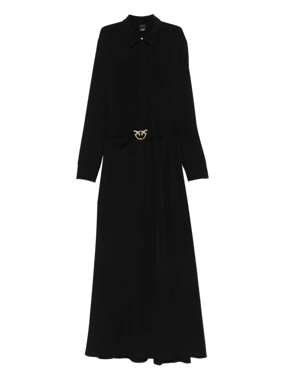 PINKO buckled shirt dress - Nero