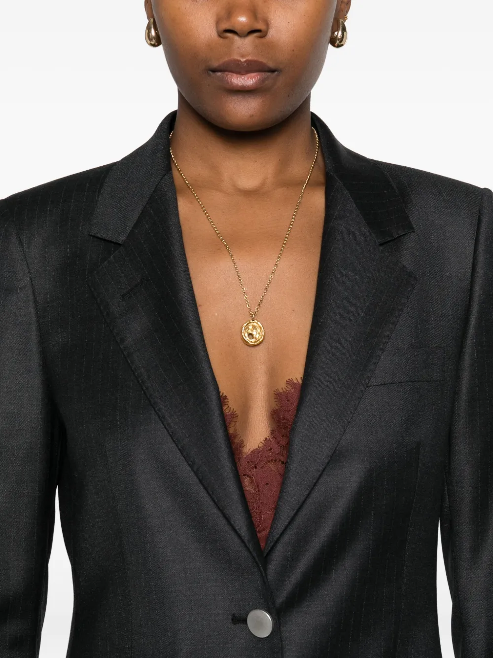 Tagliatore Buttoned Wool Suit In Black
