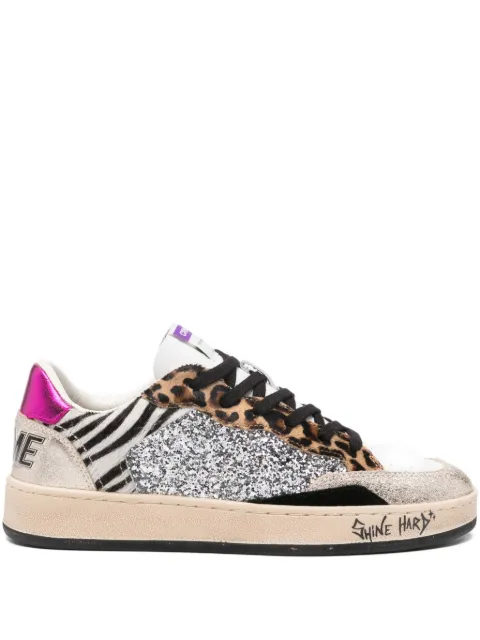 Crime London tenis de piel con animal print