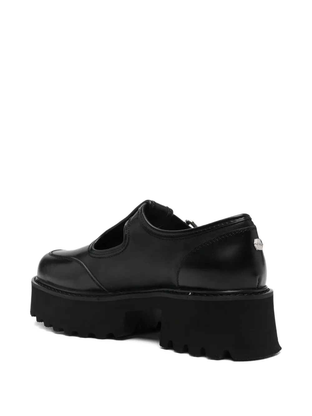 Cult Loafers met plateauzool Zwart