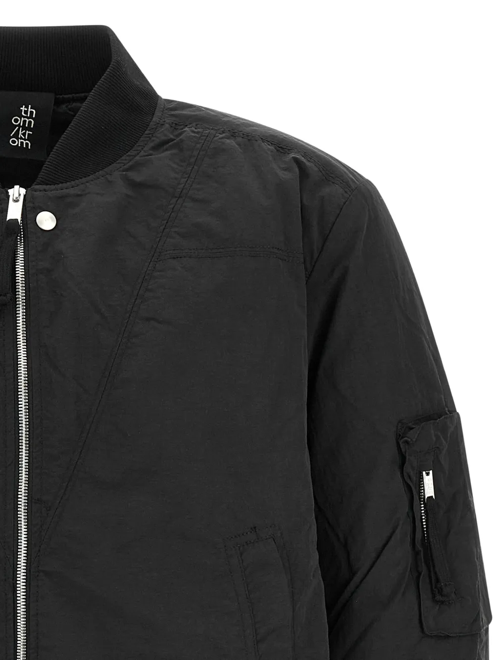Thom Krom Ribbed M J 75 Bomber Jacket In Black