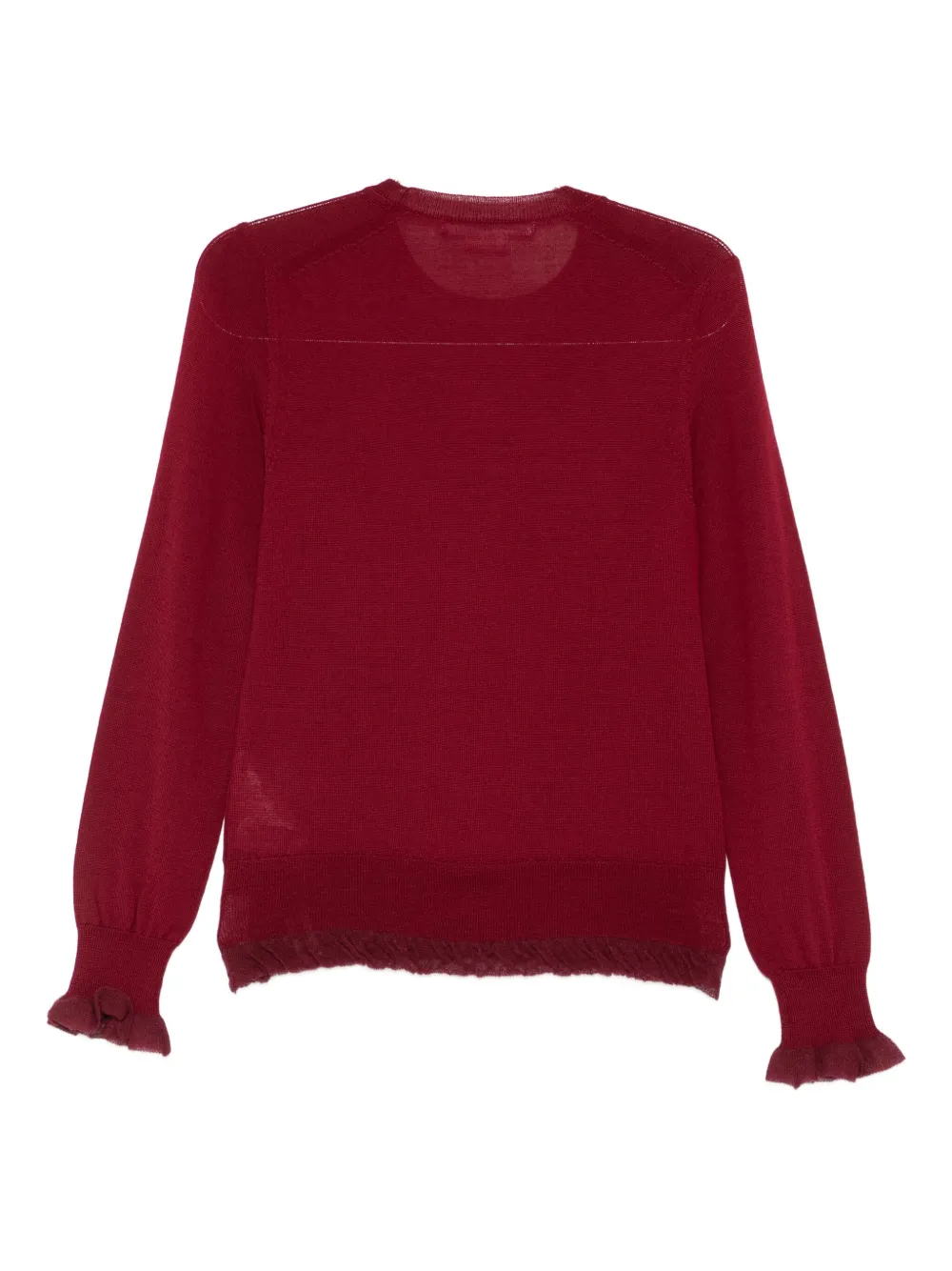 Comme Des Garçons Wool Sweater In Red