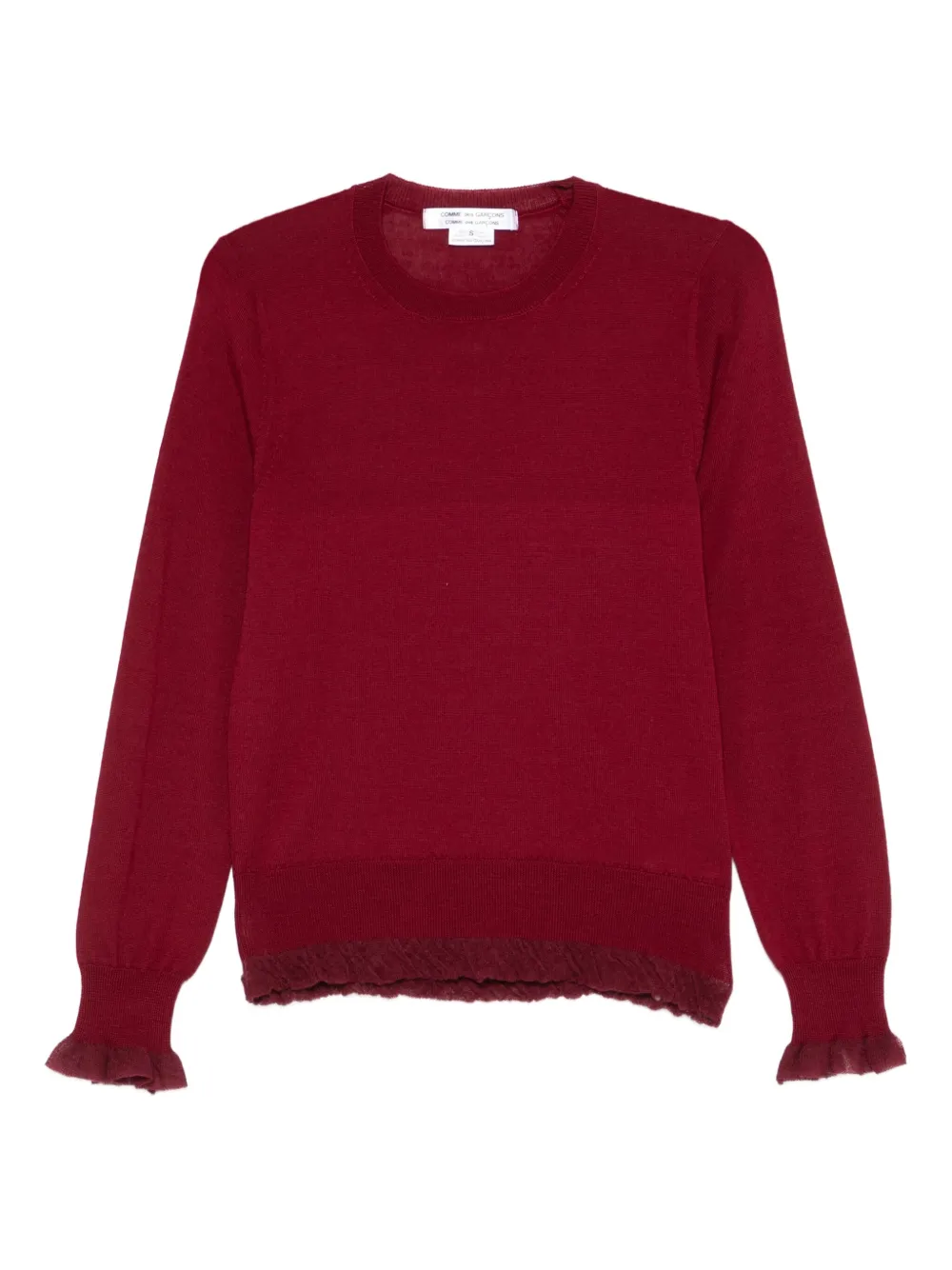 Comme Des Garçons Comme Des Garçons wool sweater - Rot