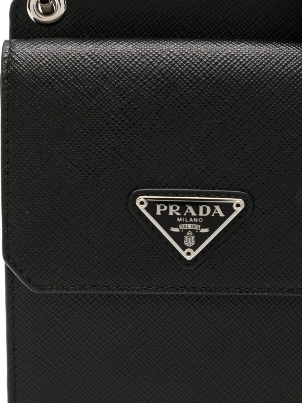 Pre-owned Prada Leather Crossbody Bag In Black