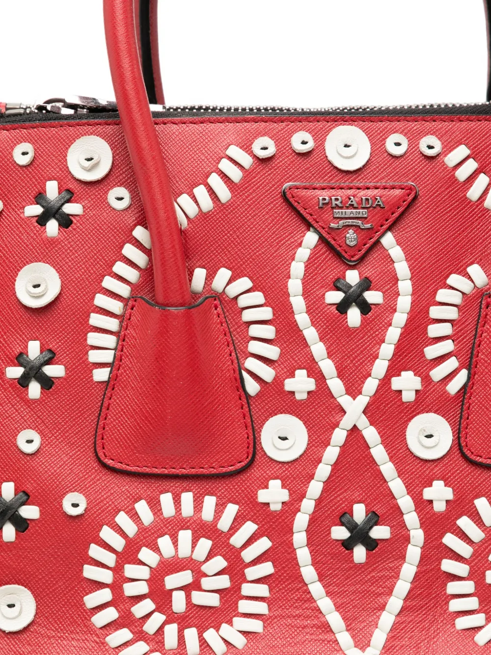  Prada Pre-owned Bolso Shopper Twin Pocket - Rojo 