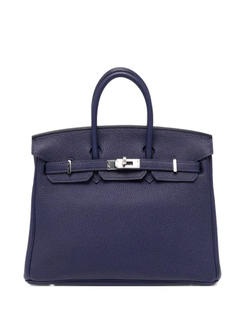 Hermès Pre-Owned Birkin 25 Sapphire Togo PHW tote bag