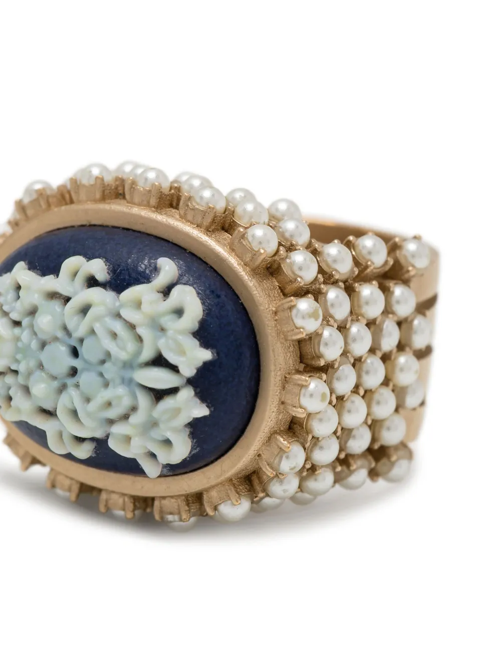 Christian Dior Pre-Owned anillo con perlas | Hombre | Image 2