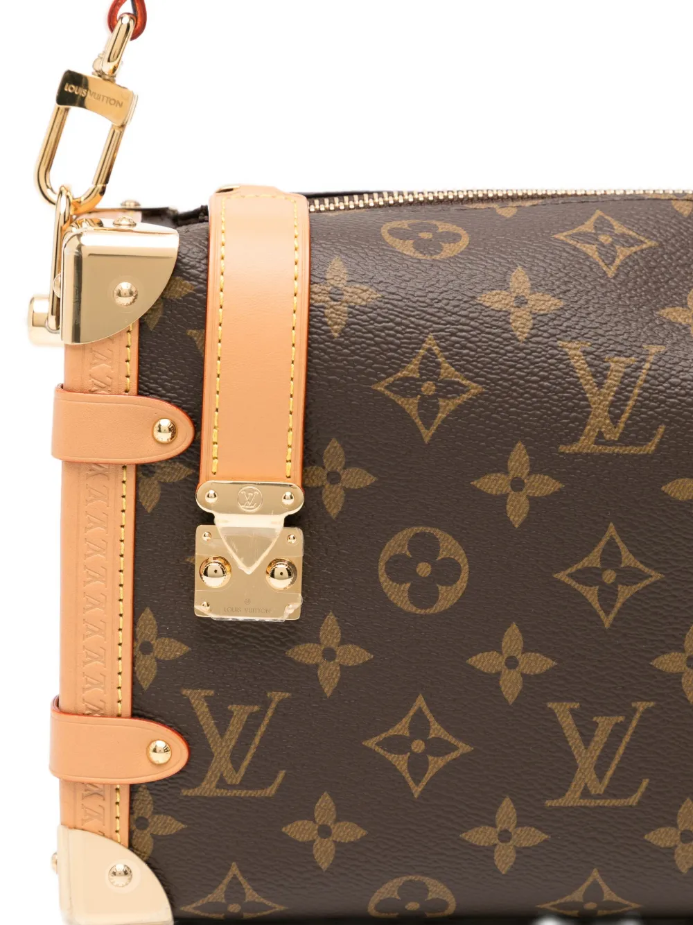 Pre-owned Louis Vuitton Side Trunk Mm Tote Bag In Brown