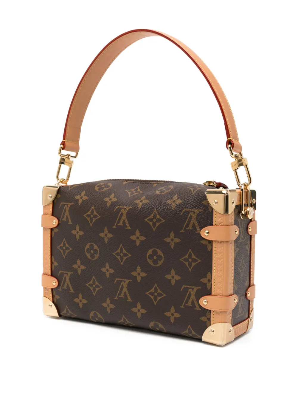 Pre-owned Louis Vuitton Side Trunk Mm Tote Bag In Brown