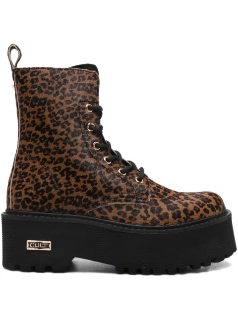 Cult botas con estampado de leopardo