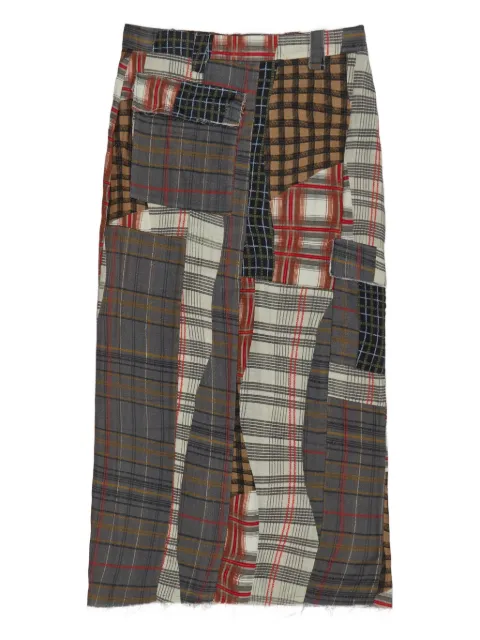 Bimba y Lola falda midi con diseño patchwork
