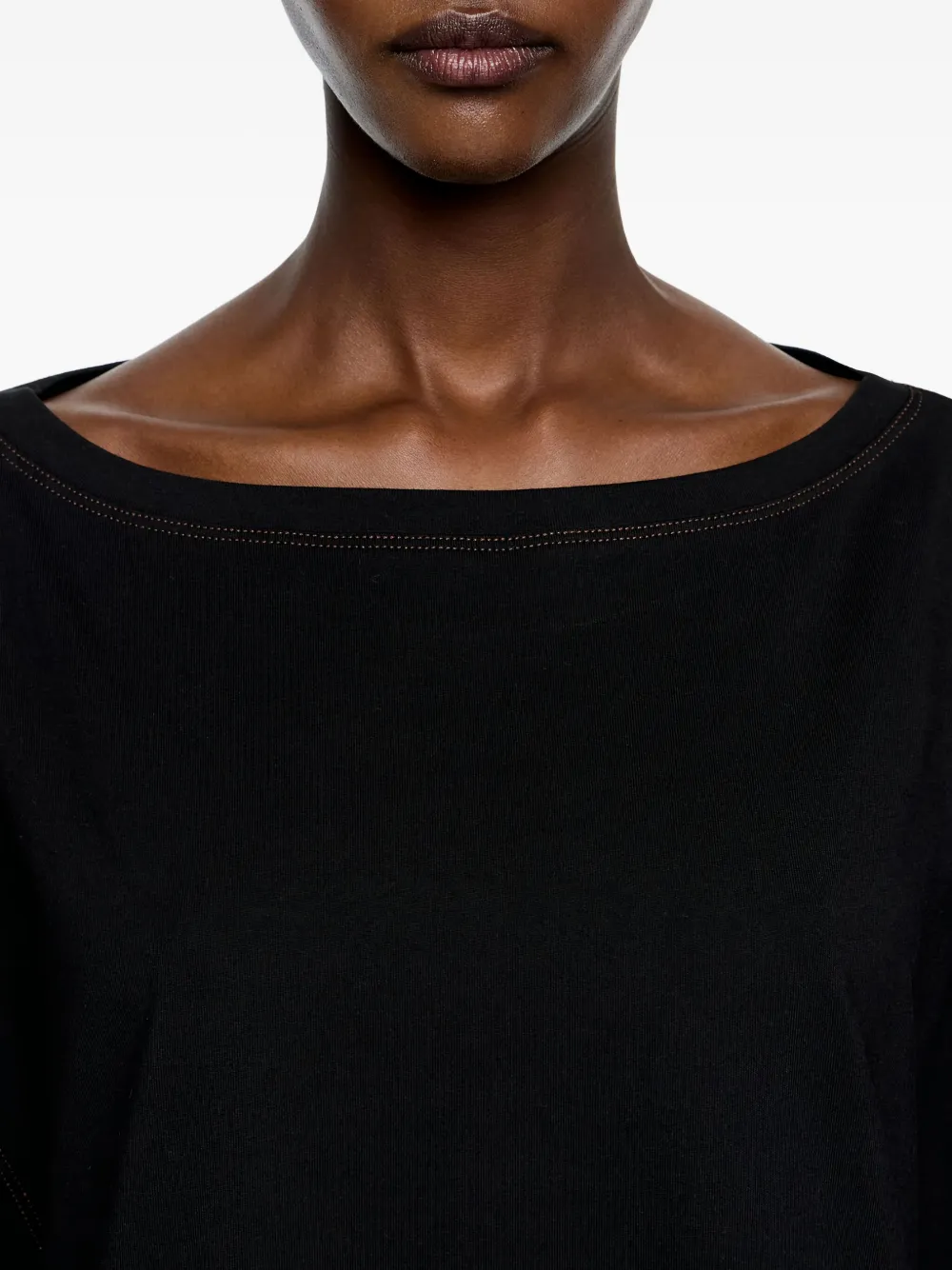 Bimba Y Lola Leopard-print Asymmetric Dress In Black