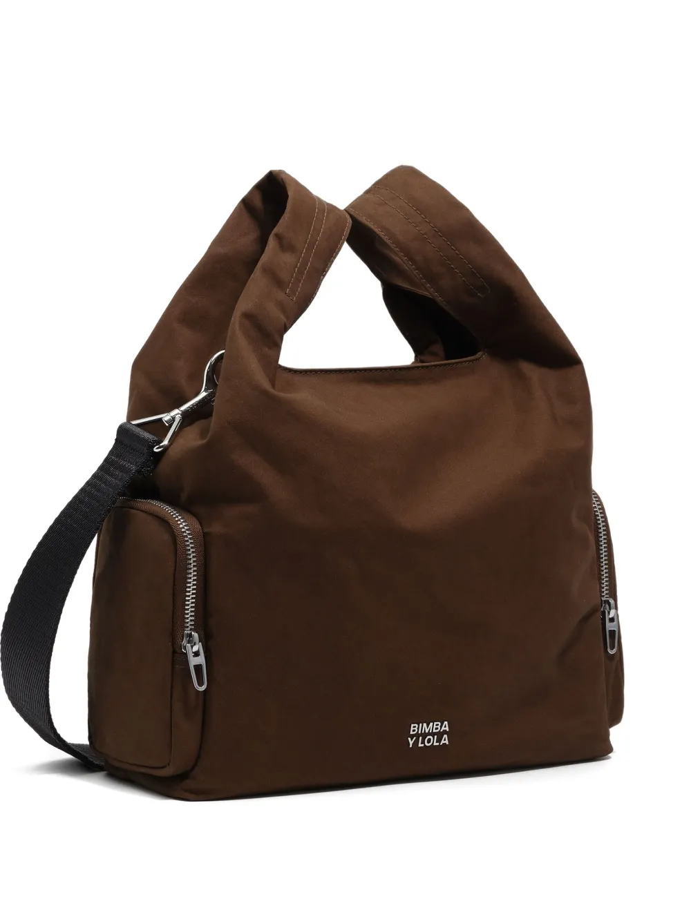 Bimba y Lola medium logo-lettering satchel bag - Verde