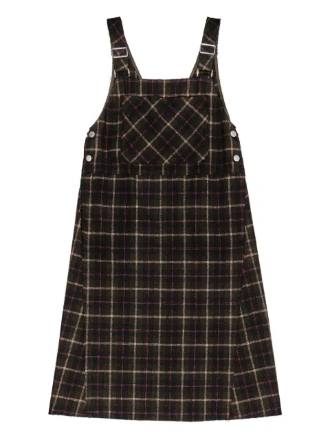 Bimba y Lola vestido midi con motivo de cuadros