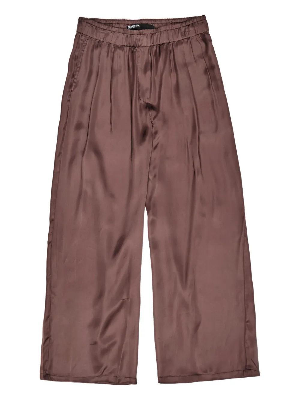 Bimba Y Lola Elasticated-waistline Palazzo Pants In Brown