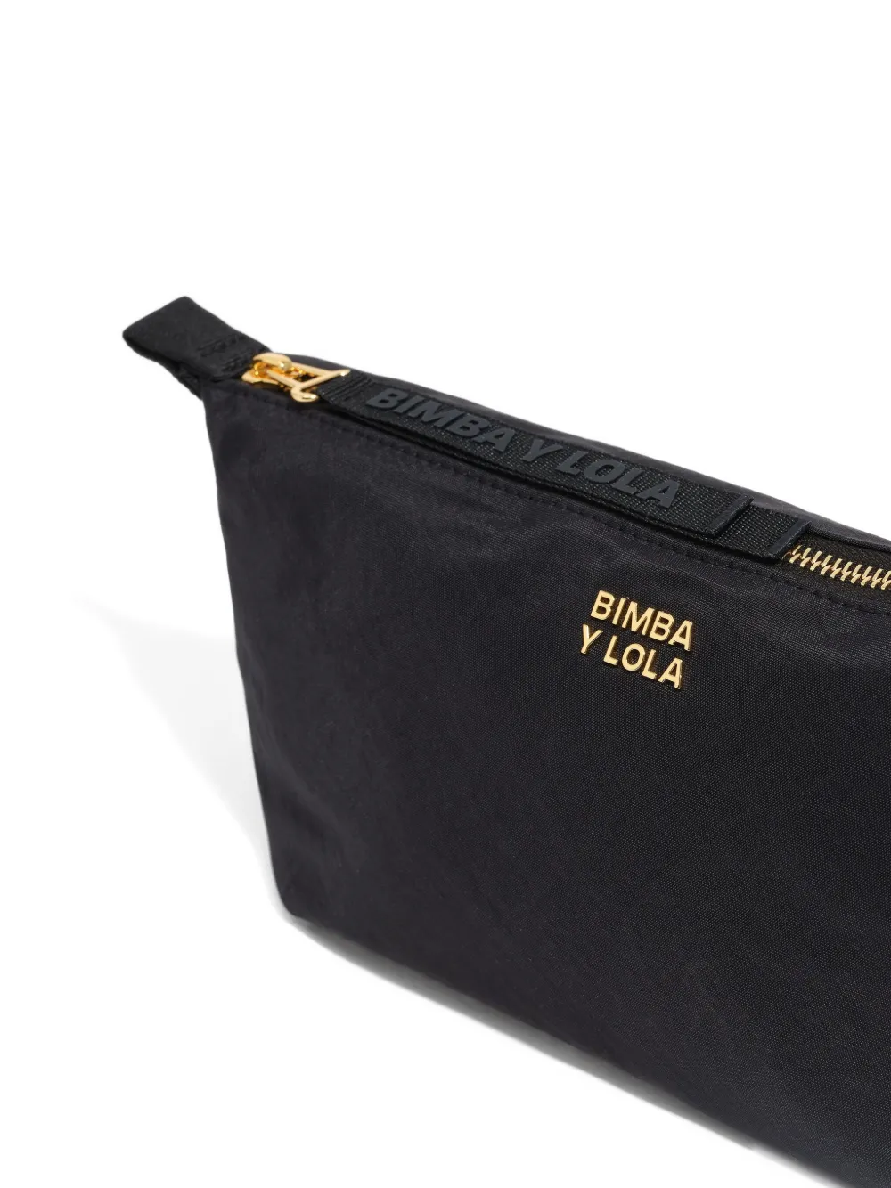 Bimba y Lola Make-up tas met logoband en rits Zwart