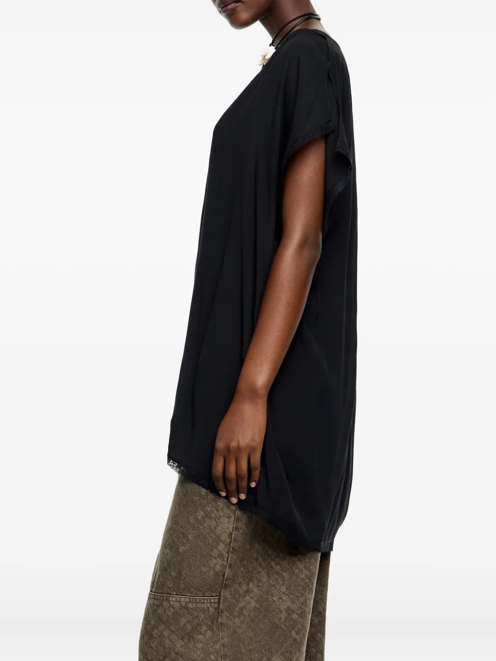 Bimba y Lola Blouse met V-hals Zwart