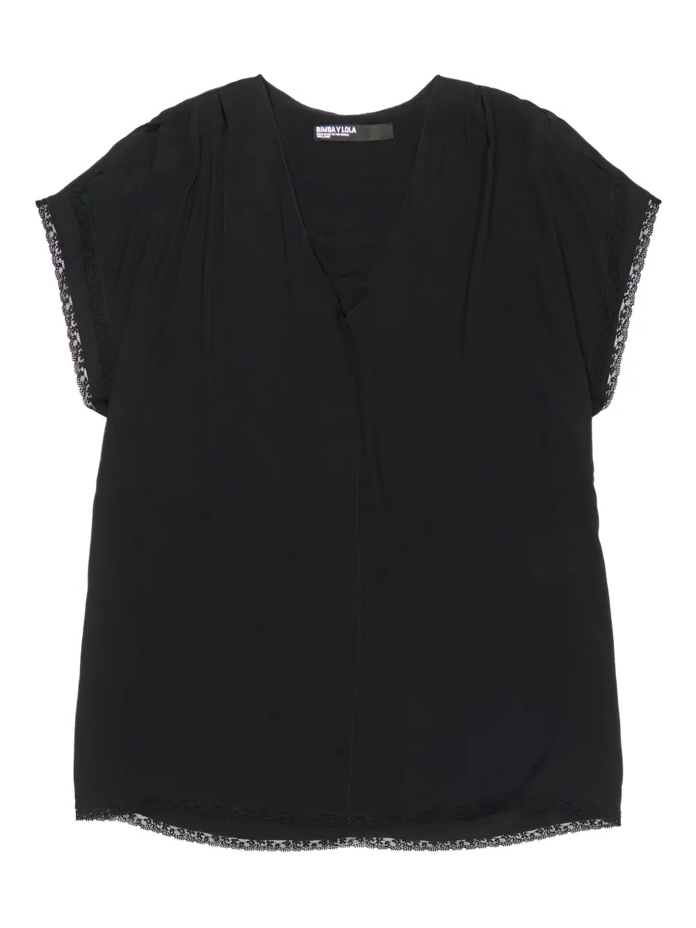 Bimba Y Lola V-neck Blouse In Black