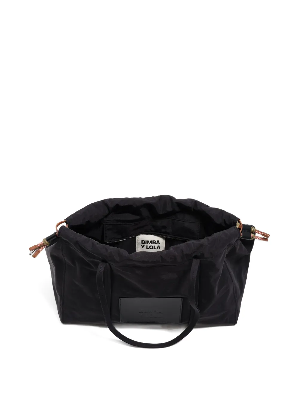 Bimba y Lola Schoudertas met logopatch Zwart