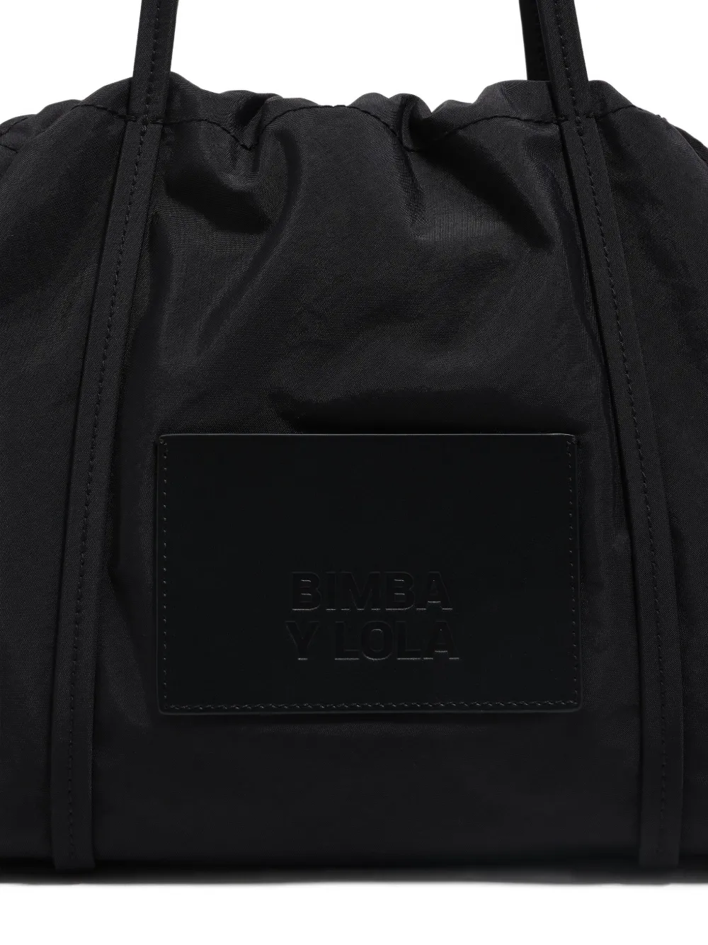 Bimba y Lola Schoudertas met logopatch Zwart