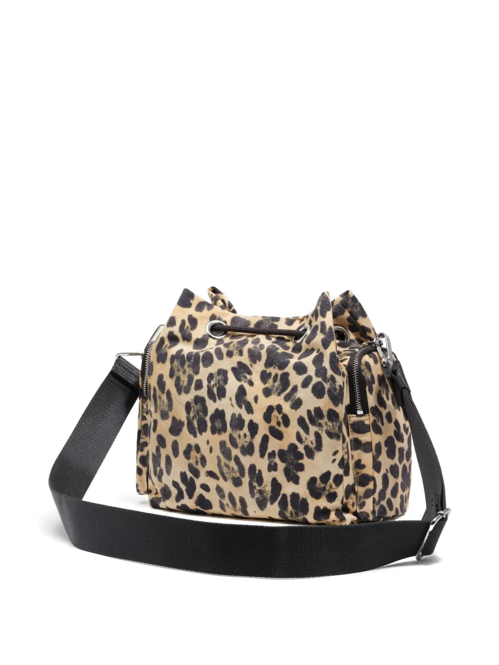 Bimba Y Lola Leopard-print Cross Body Bag In Neutral
