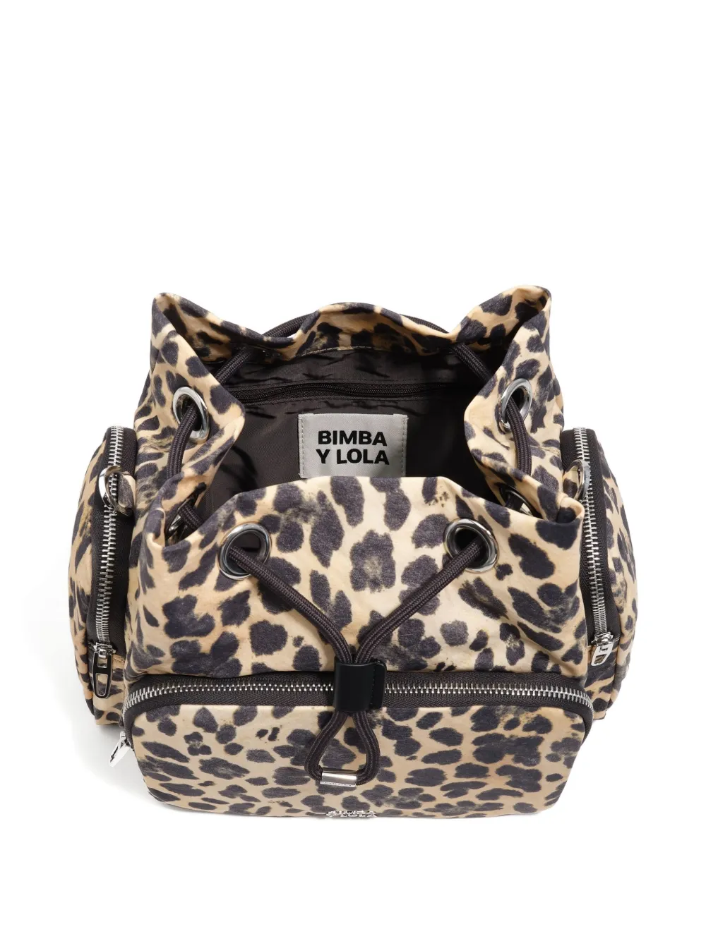 Bimba Y Lola Leopard-print Cross Body Bag In Neutral