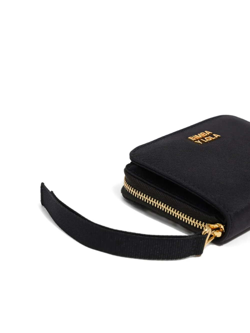 Bimba Y Lola Zip-around Wrist-strap Wallet In Black