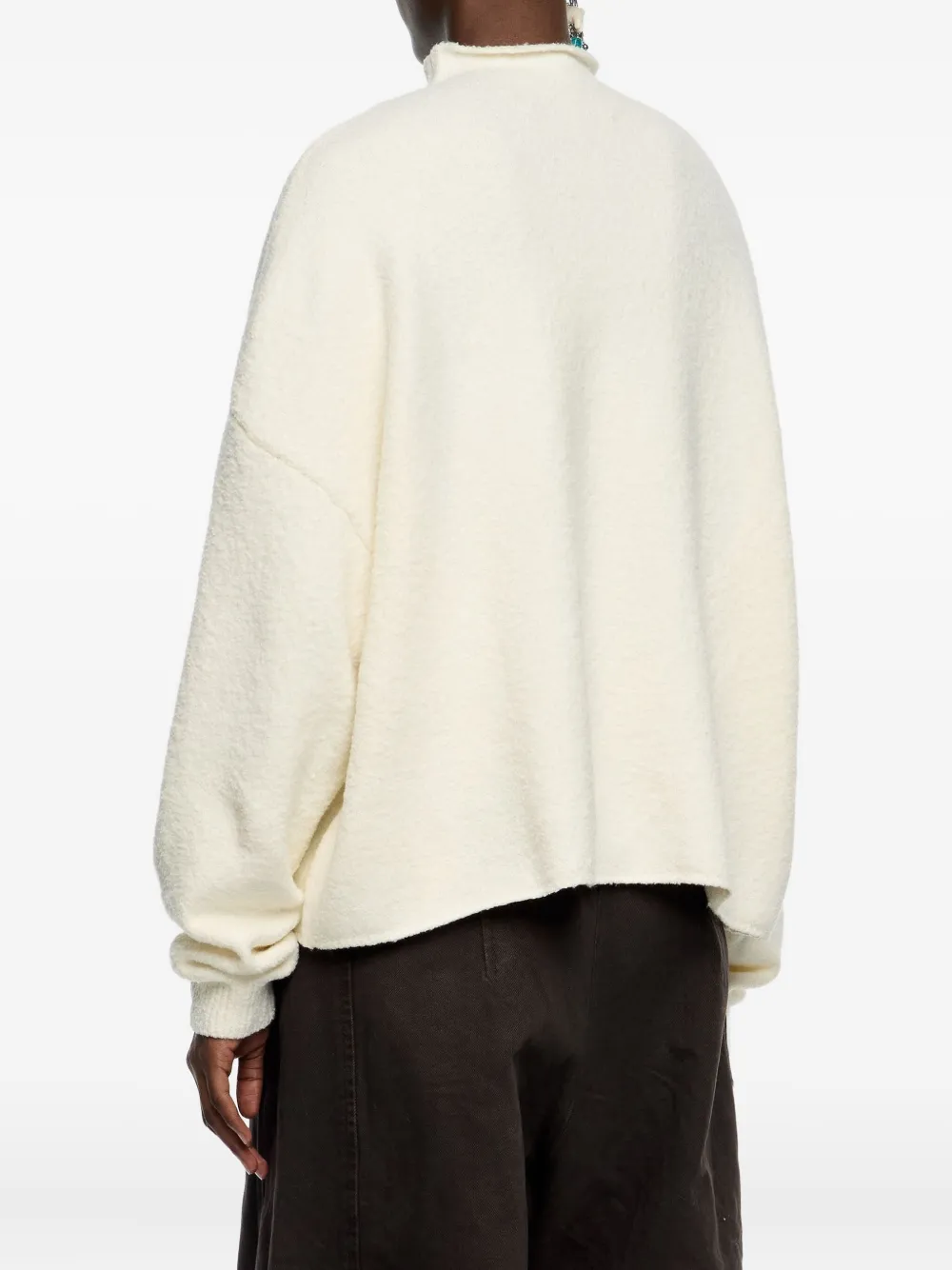 Bimba Y Lola Funnel-neck Sweater In White