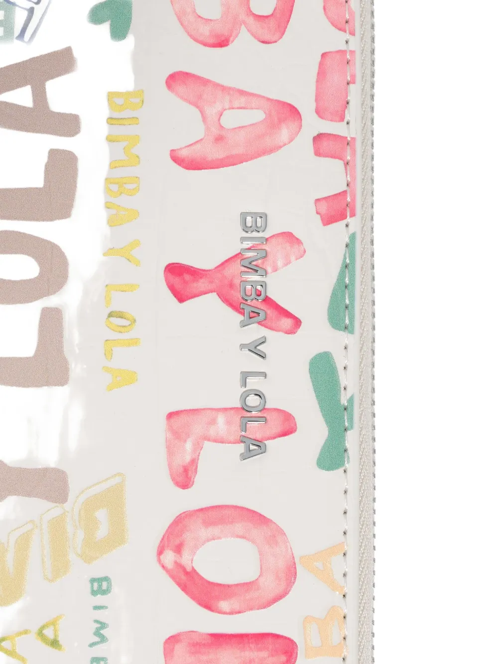 Bimba Y Lola Logo-print Zip-around Wallet In White