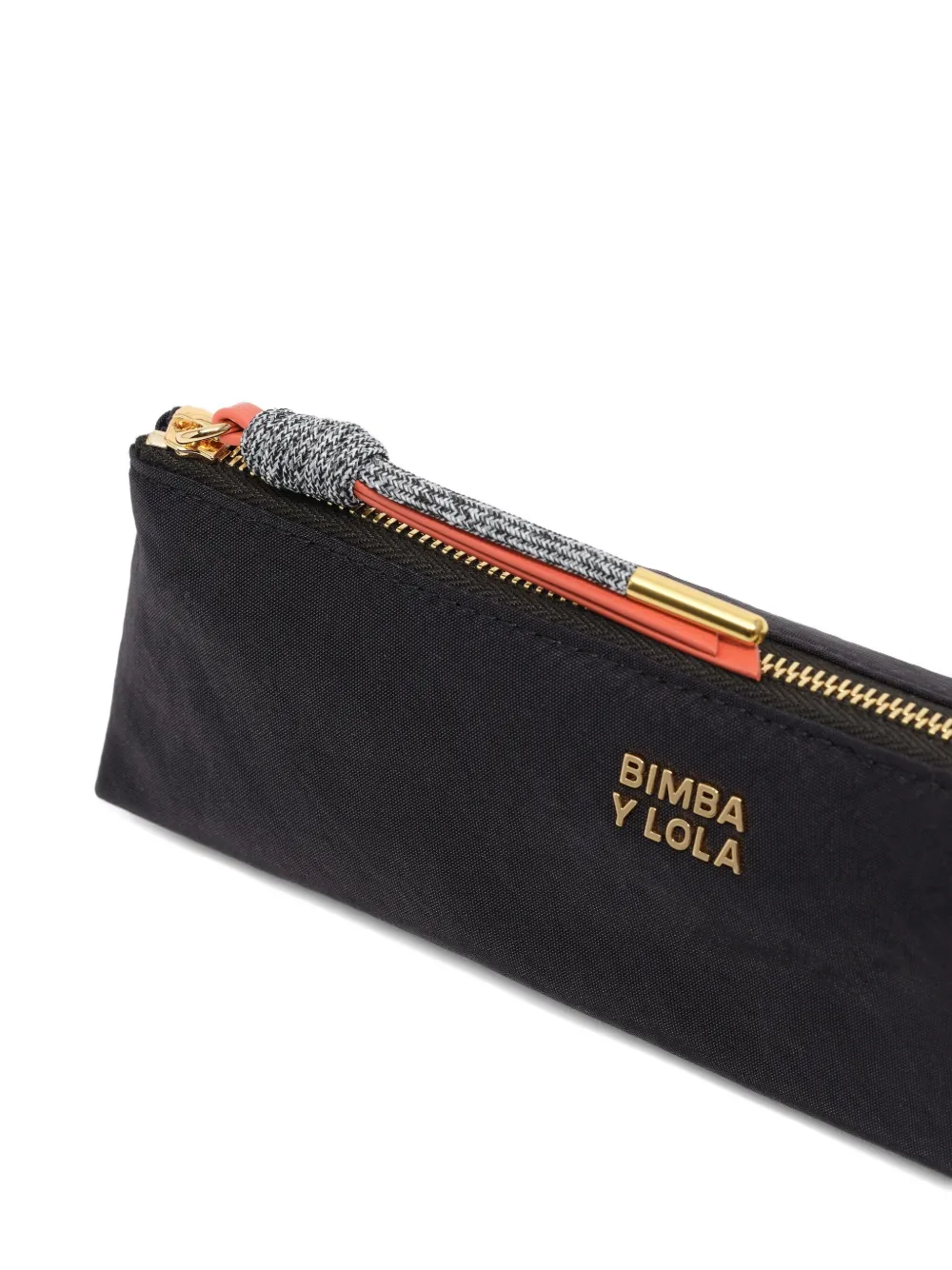 Bimba Y Lola Small Logo-lettering Makeup Bag In Black
