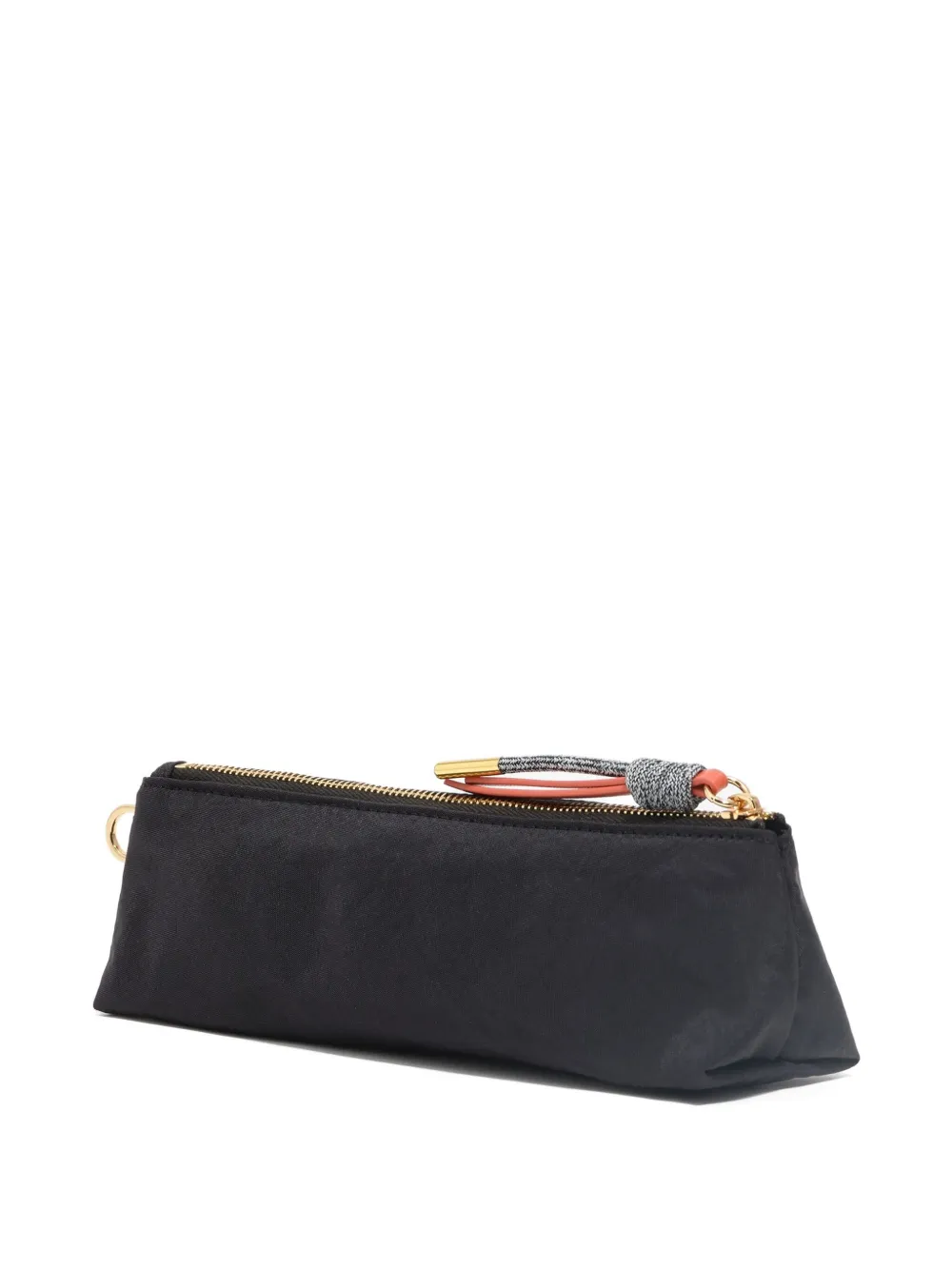 Bimba Y Lola Small Logo-lettering Makeup Bag In Black