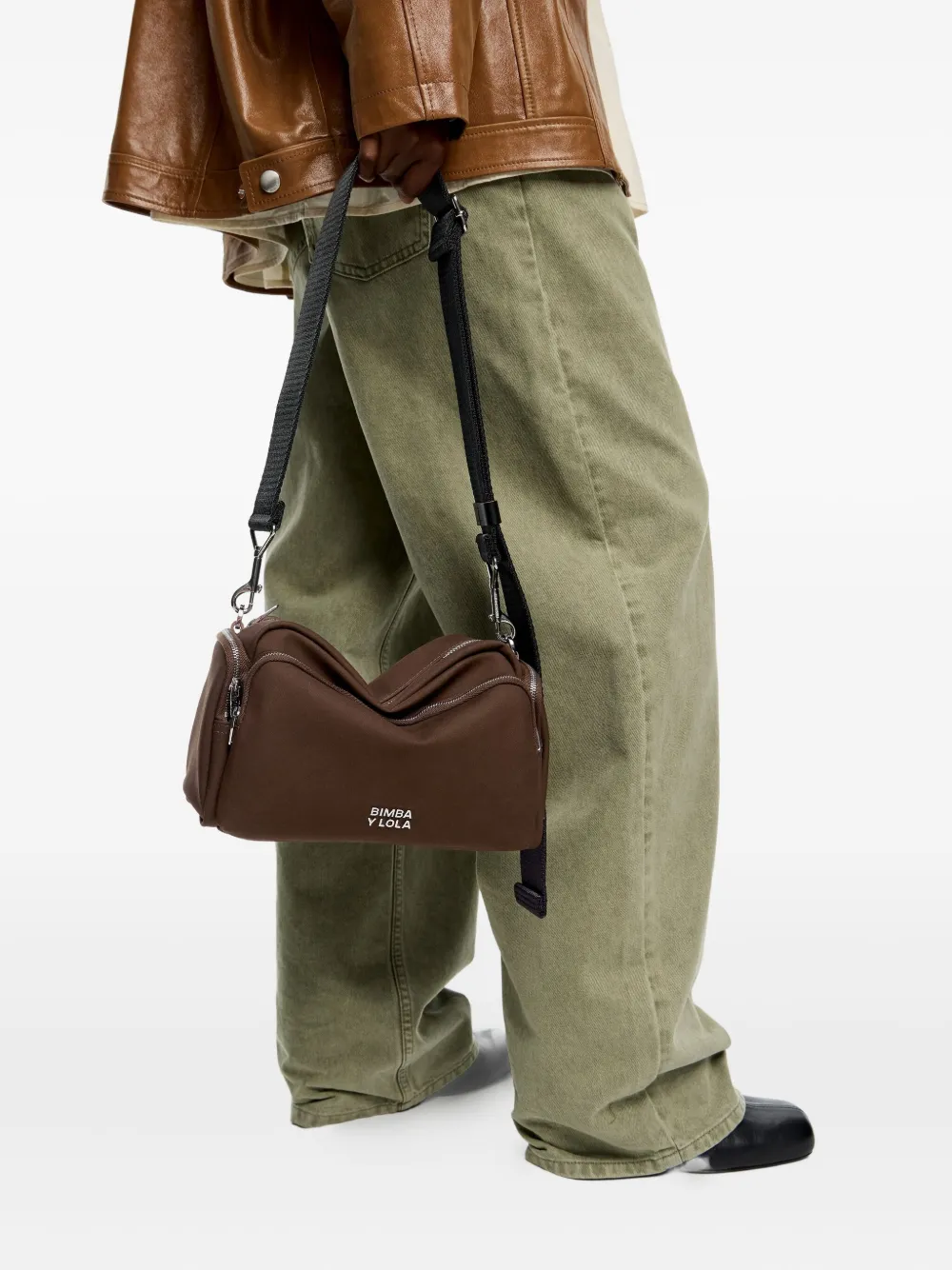 Bimba y Lola Crossbodytas met logo Groen