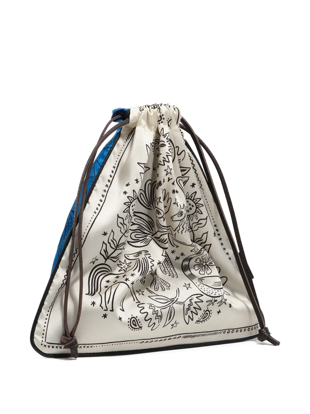 Bimba Y Lola Drawstring Pouch Bag In White