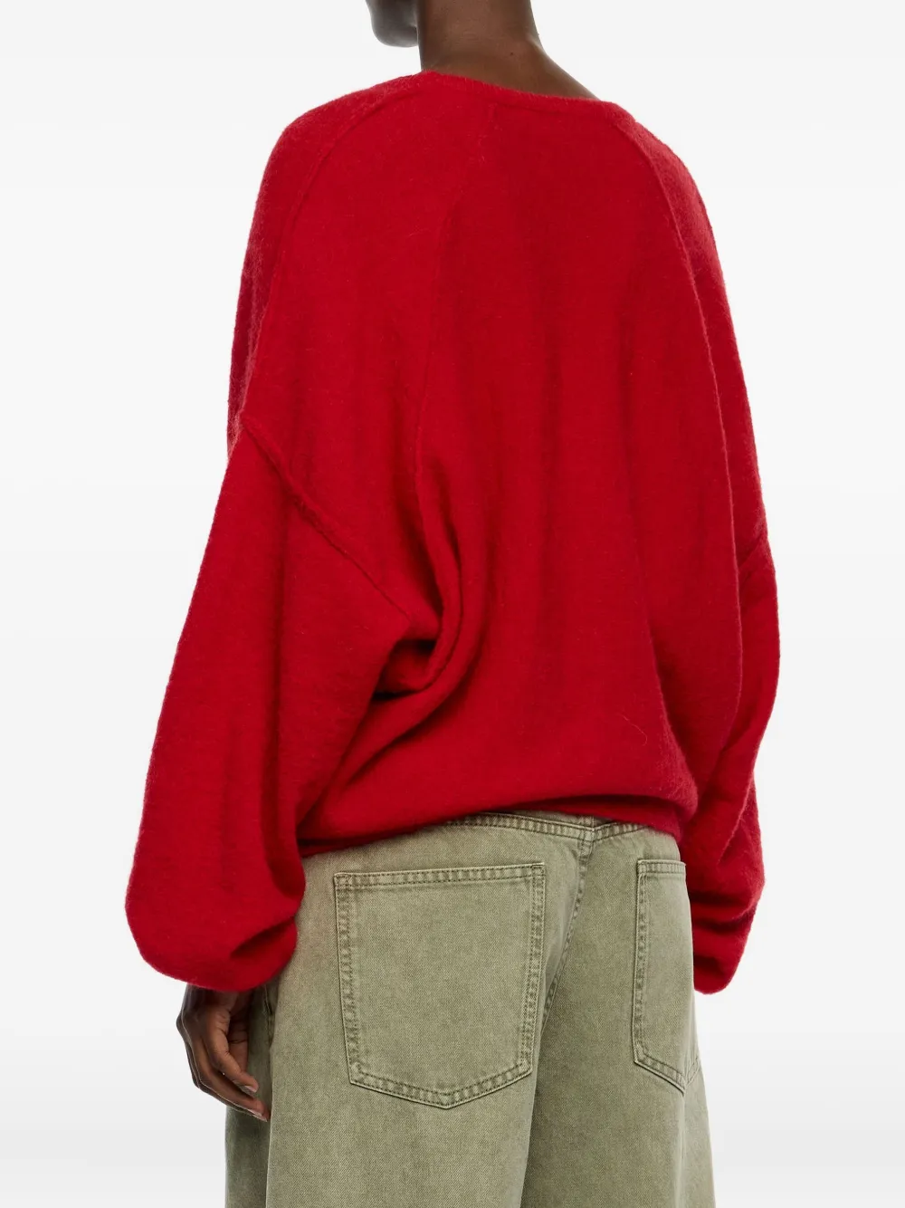 Bimba Y Lola V-neck Long-sleeve Top In Red