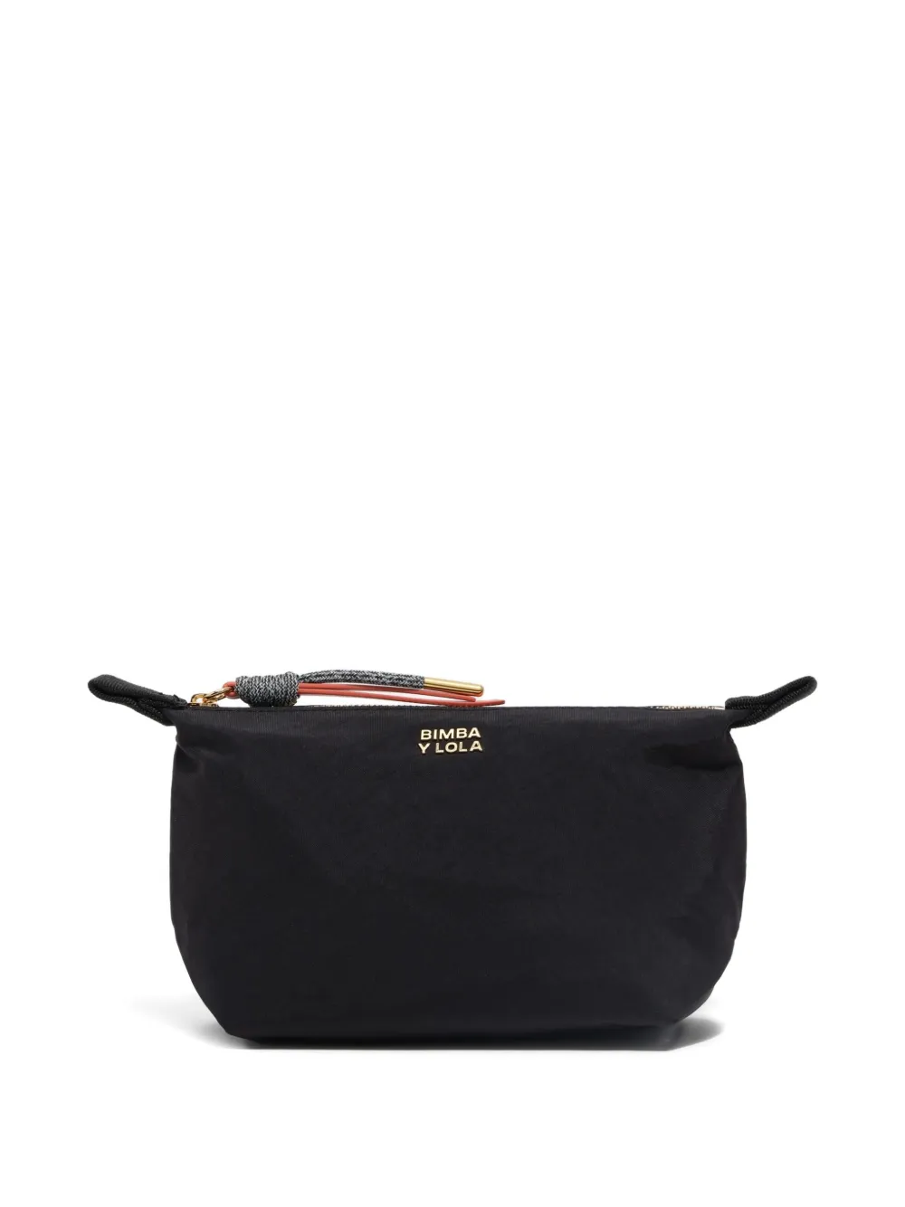 Bimba y Lola small logo-lettering makeup bag | Black | Image 1